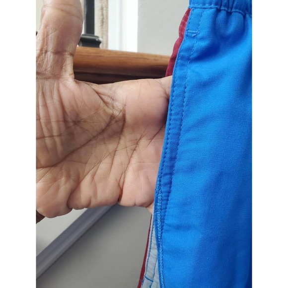 Nike Men's Blue 100% Polyester Pull On Swim Trunk Logo Print Shorts Size 4XL - Picture 3 of 14